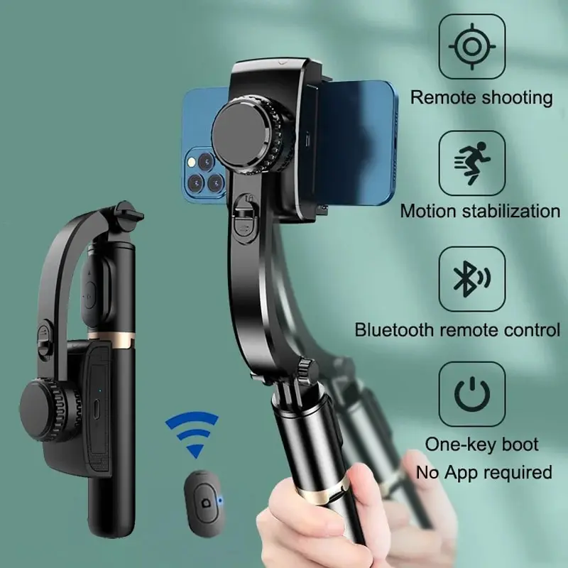 Auto Tracking Tripod - Q08 Stabilizzatore Gimbal Portatile, Asta Selfie