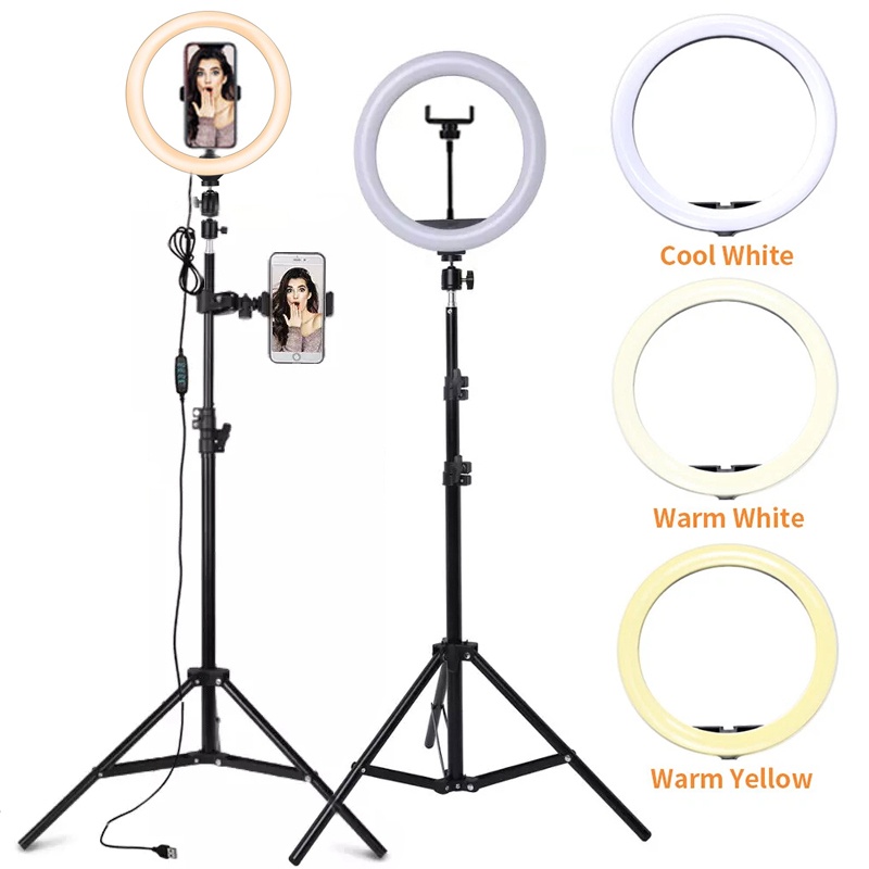 Auto Tracking Tripod - Luce ad anello LED per selfie