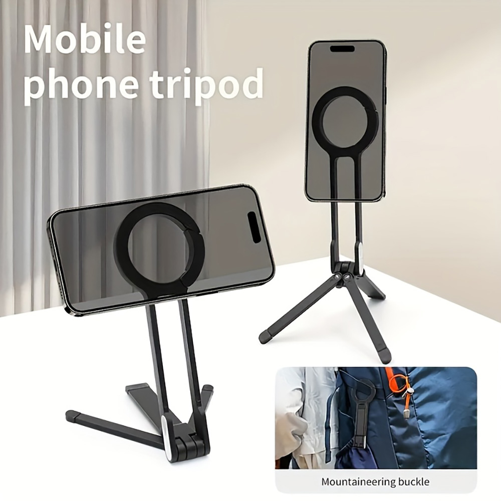 Auto Tracking Tripod - Supporto Magnetico per Telefono con Moschettone,
