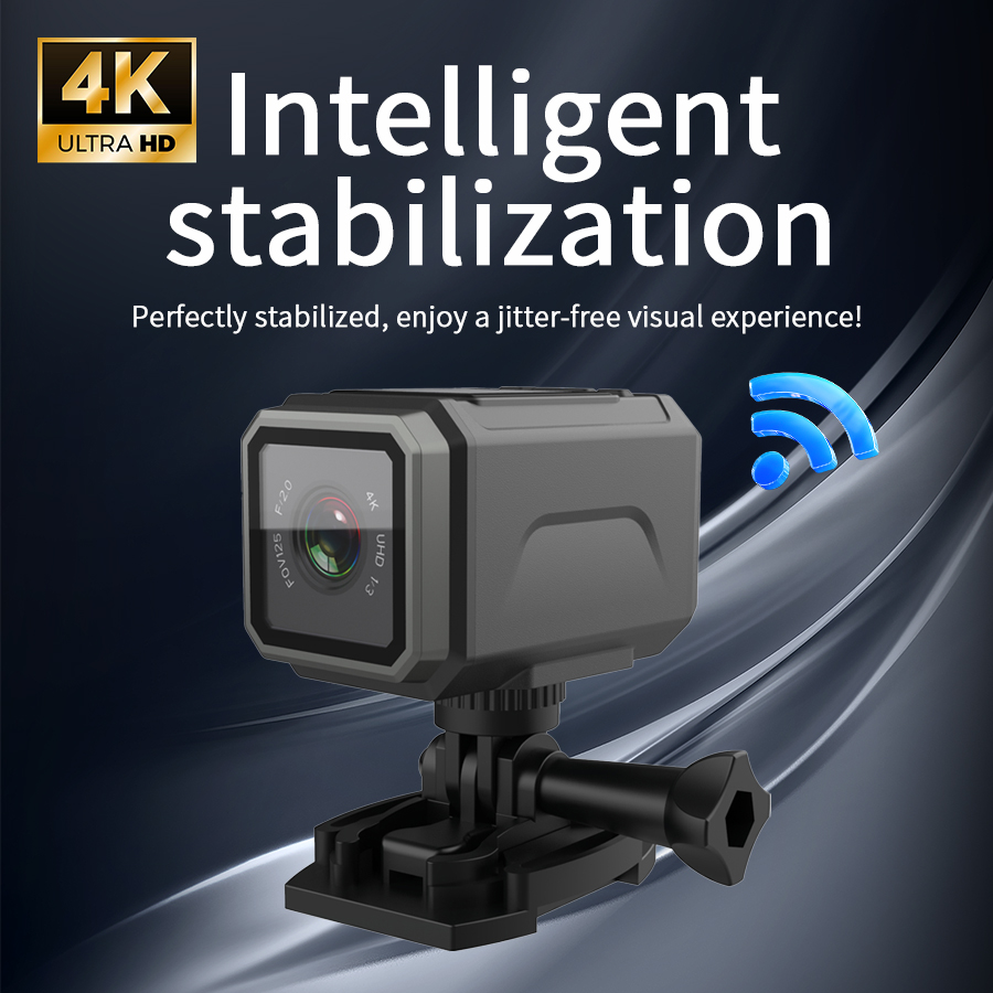 Action Camera 4K - Telecamera d'azione 4K EIS 125 °