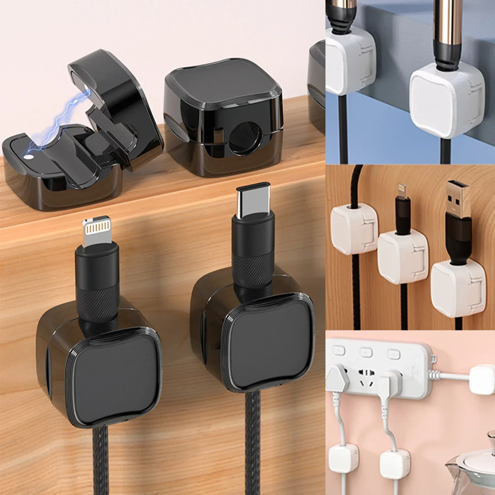 6/12/24PCS Clip per organizer  - Magnetic Charging Cable recensione e prezzo