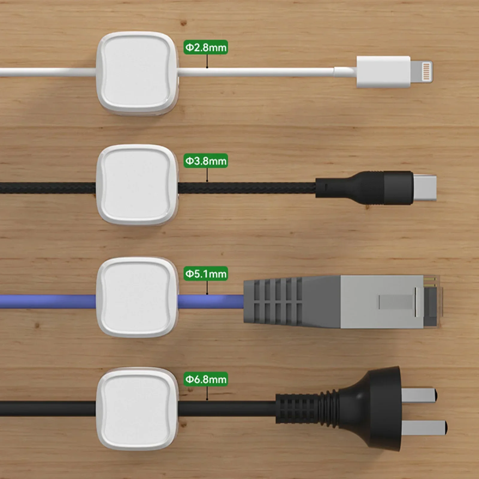 6/12/24PCS Clip per organizer  - Magnetic Charging Cable recensione e prezzo