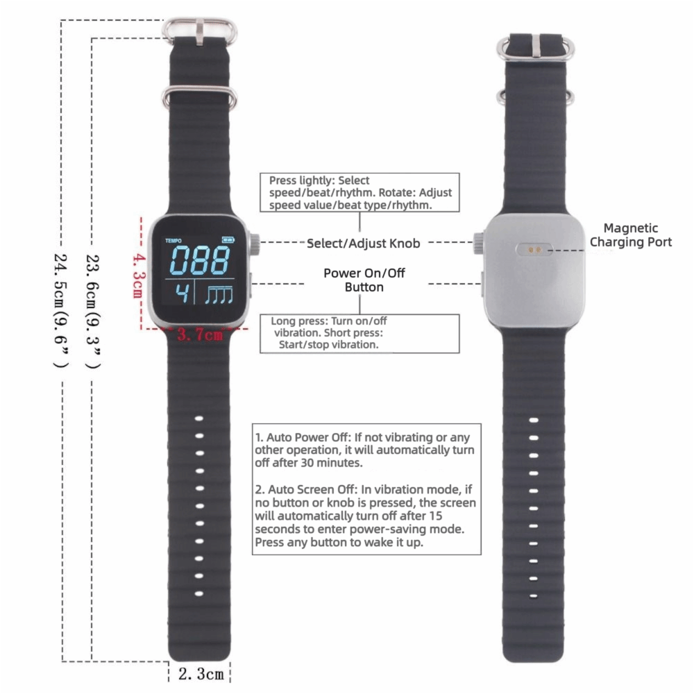 Orologio metronomo vibrante re - Magnetic Charging Cable recensione e prezzo
