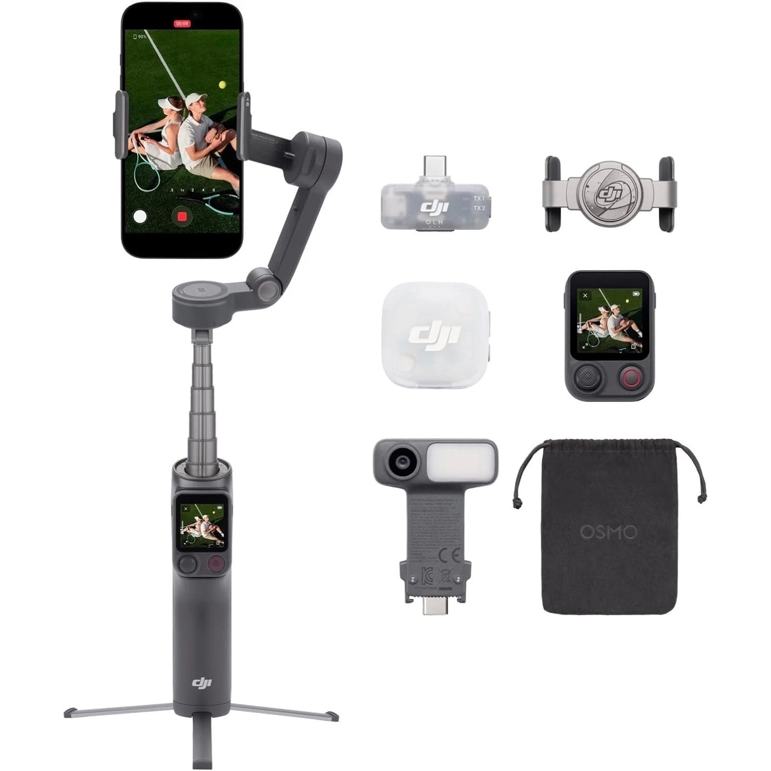 DJI Osmo Mobile 8P Creator Com - Auto Tracking Tripod recensione e prezzo