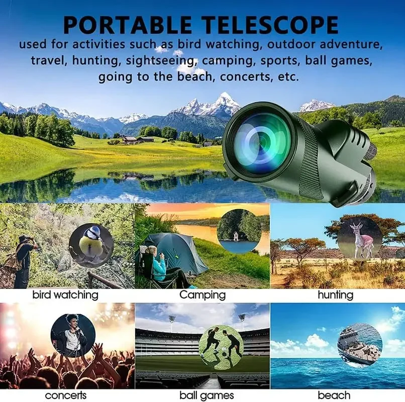 Monoculare HD 80x100 per adatt - Auto Tracking Tripod recensione e prezzo
